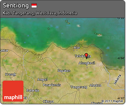 Satellite Map of Sentiong
