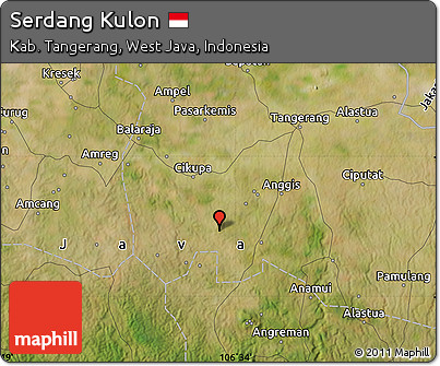 Satellite Map of Serdang Kulon