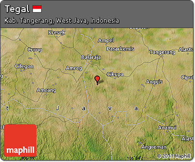 Satellite Map of Tegal