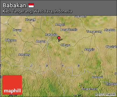 Satellite Map of Babakan