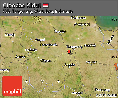 Satellite Map of Cibodas Kidul