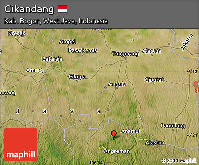 Satellite Map of Cikandang