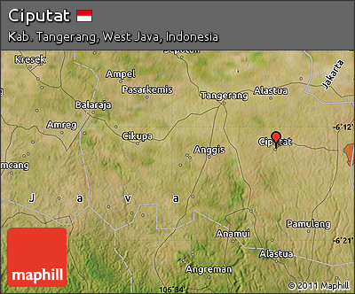 Satellite Map of Ciputat