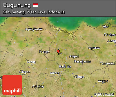 Satellite Map of Gugunung