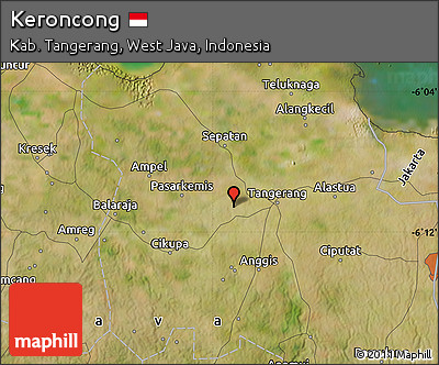 Satellite Map of Keroncong