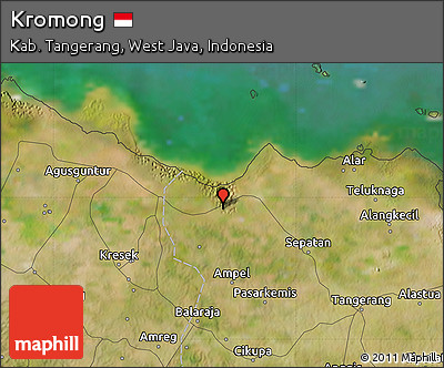 Satellite Map of Kromong