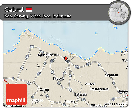 Shaded Relief Map of Gabral