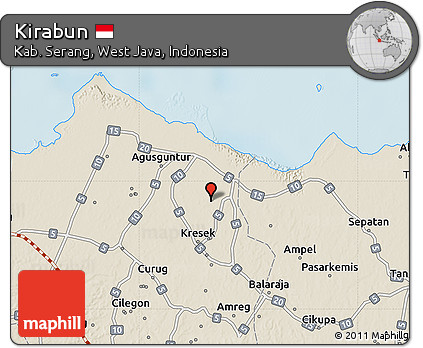 Shaded Relief Map of Kirabun