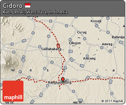 Shaded Relief Map of Cidoro
