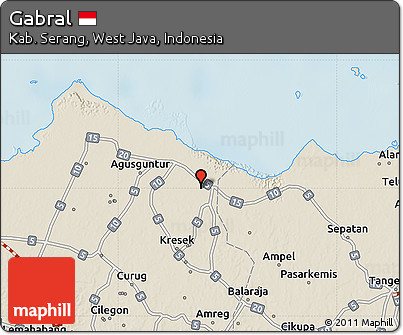 Shaded Relief Map of Gabral