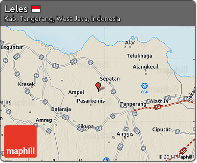 Shaded Relief Map of Leles