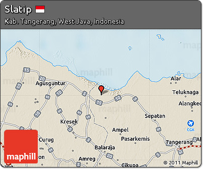 Shaded Relief Map of Slatip