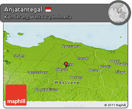 Physical Panoramic Map of Anjatantegal