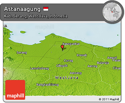 Physical Panoramic Map of Astanaagung