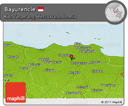 Physical Panoramic Map of Bayurencle