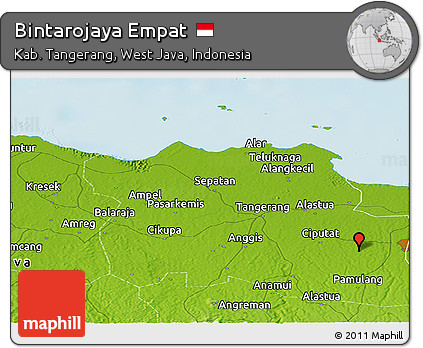 Physical Panoramic Map of Bintarojaya Empat