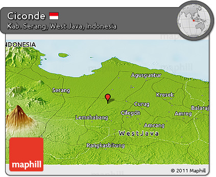 Physical Panoramic Map of Ciconde