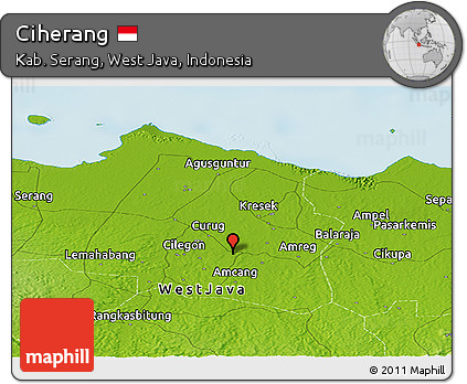 Physical Panoramic Map of Ciherang