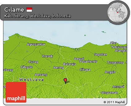 Physical Panoramic Map of Cilame