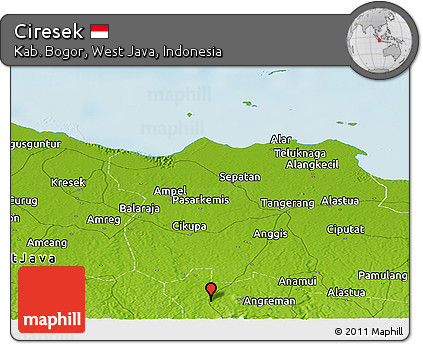 Physical Panoramic Map of Ciresek