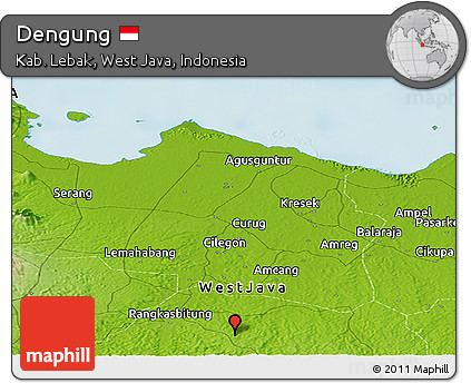 Physical Panoramic Map of Dengung