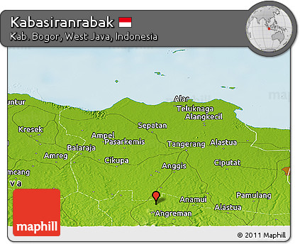 Physical Panoramic Map of Kabasiranrabak