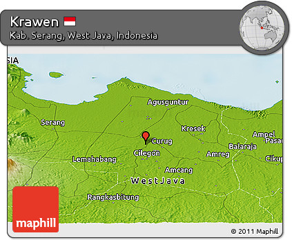 Physical Panoramic Map of Krawen