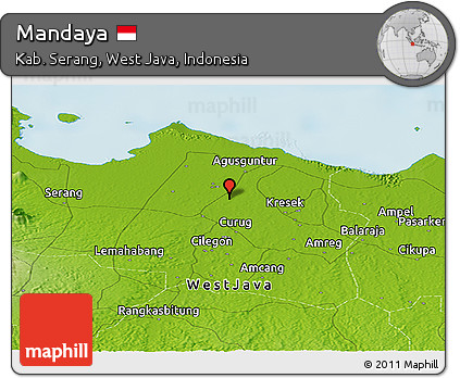 Physical Panoramic Map of Mandaya