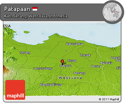 Physical Panoramic Map of Patapaan