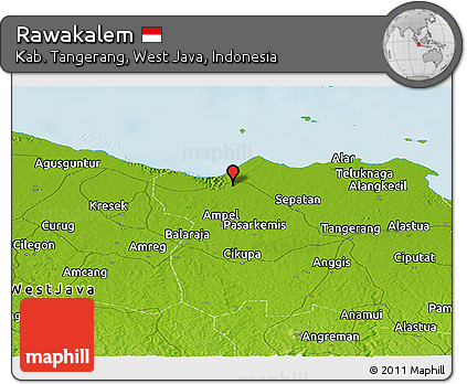Physical Panoramic Map of Rawakalem