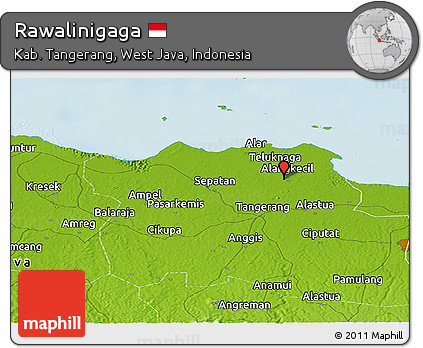 Physical Panoramic Map of Rawalinigaga