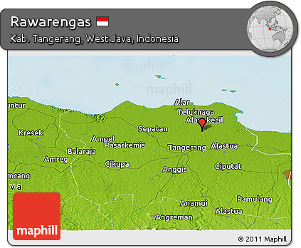 Physical Panoramic Map of Rawarengas