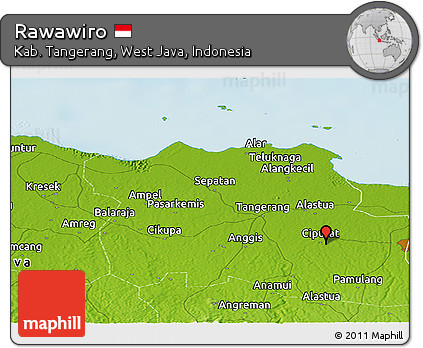 Physical Panoramic Map of Rawawiro