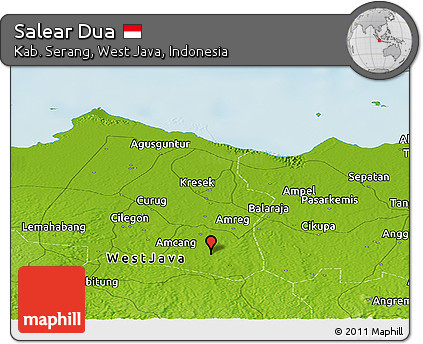 Physical Panoramic Map of Salear Dua