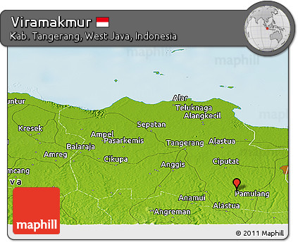 Physical Panoramic Map of Viramakmur