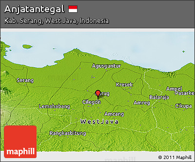 Physical Panoramic Map of Anjatantegal
