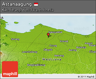 Physical Panoramic Map of Astanaagung