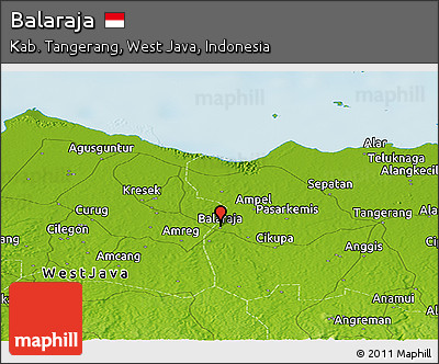Physical Panoramic Map of Balaraja