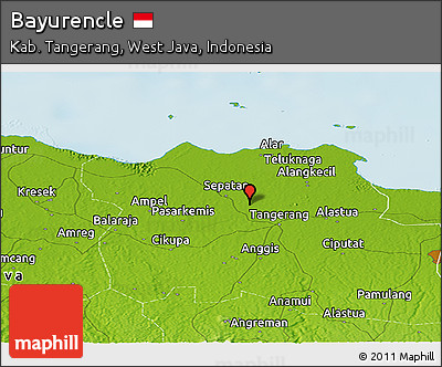 Physical Panoramic Map of Bayurencle