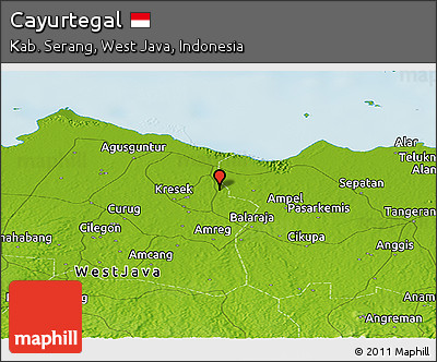 Physical Panoramic Map of Cayurtegal