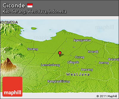 Physical Panoramic Map of Ciconde