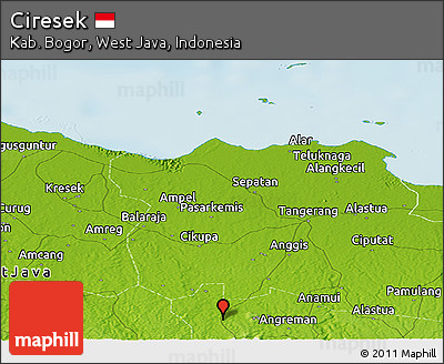 Physical Panoramic Map of Ciresek