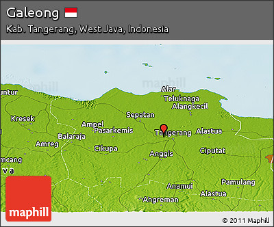 Physical Panoramic Map of Galeong