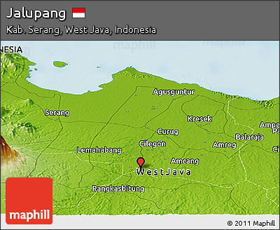 Physical Panoramic Map of Jalupang