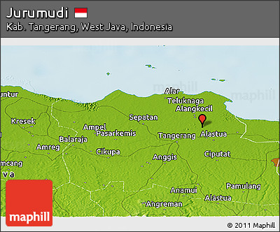 Physical Panoramic Map of Jurumudi
