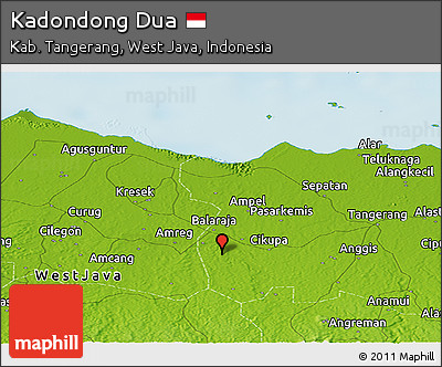Physical Panoramic Map of Kadondong Dua