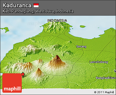 Physical Panoramic Map of Kaduranca
