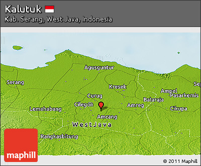 Physical Panoramic Map of Kalutuk