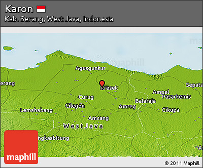 Physical Panoramic Map of Karon