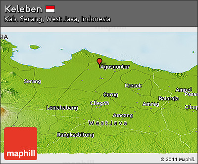 Physical Panoramic Map of Keleben